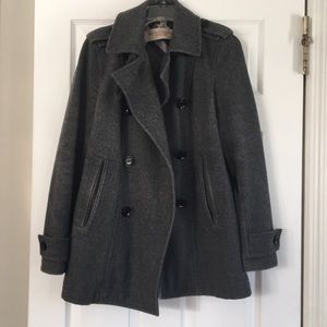 Host pick ❗️Authentic Burberry Pea Coat in gray